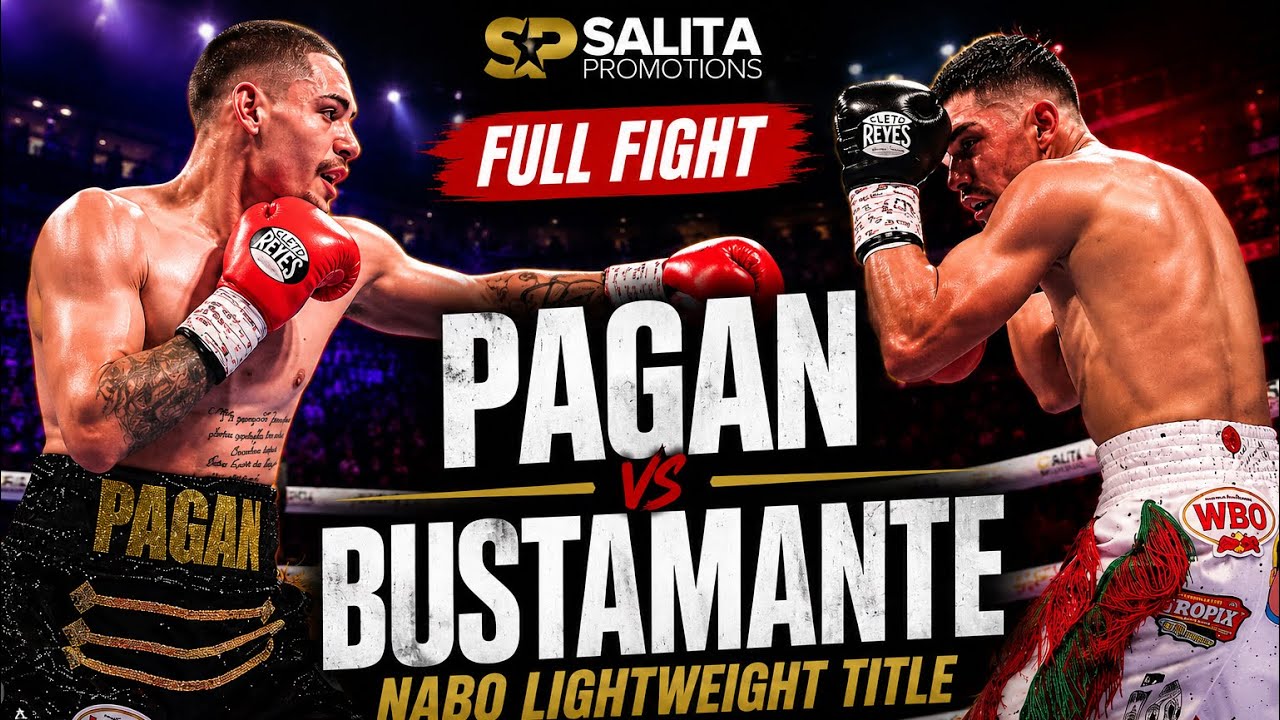 Joshua Pagan vs Rodolfo Bustamante Salazar Full Fight background