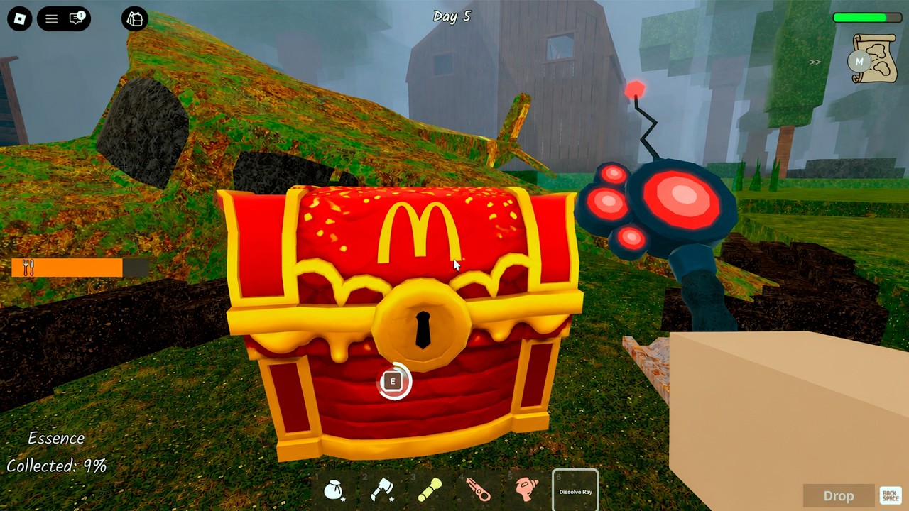 I FOUND A NEW MCDONALD'S CHEST in 99 Night in The Forest! background