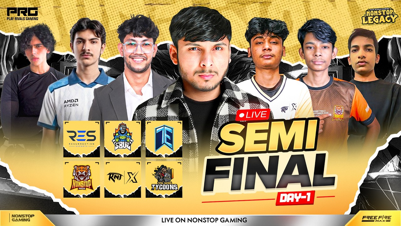 NONSTOP LEGACY CUP SEMI FINAL GRP-A || NG, TE, S8UL, TGT, RNTX, RES #iqoo15r #nonstopgaming background