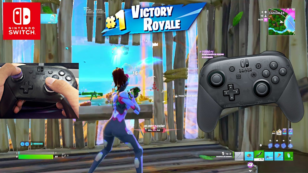 Nintendo Switch Pro Controller Handcam | High Kill Gameplay | Fortnite Reload on Switch đ background