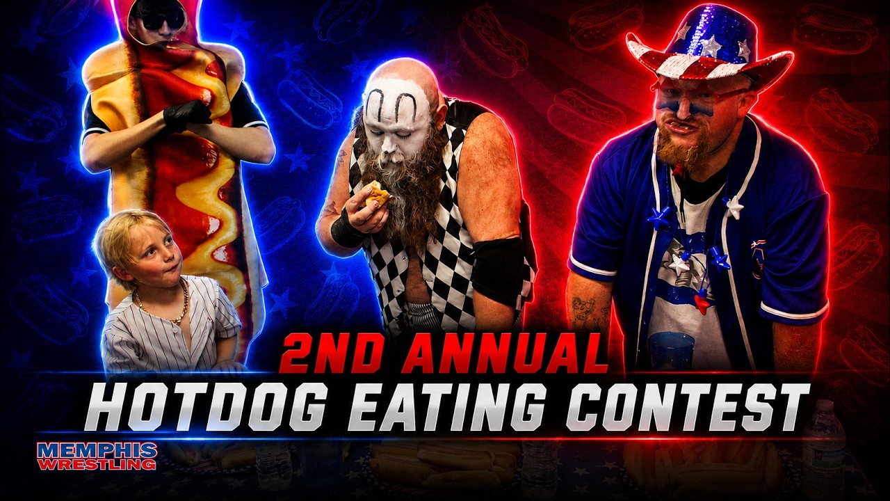 2nd Annual Memphis Wrestling Hotdog Eating Contest | MEMPHIS WRESTLING background