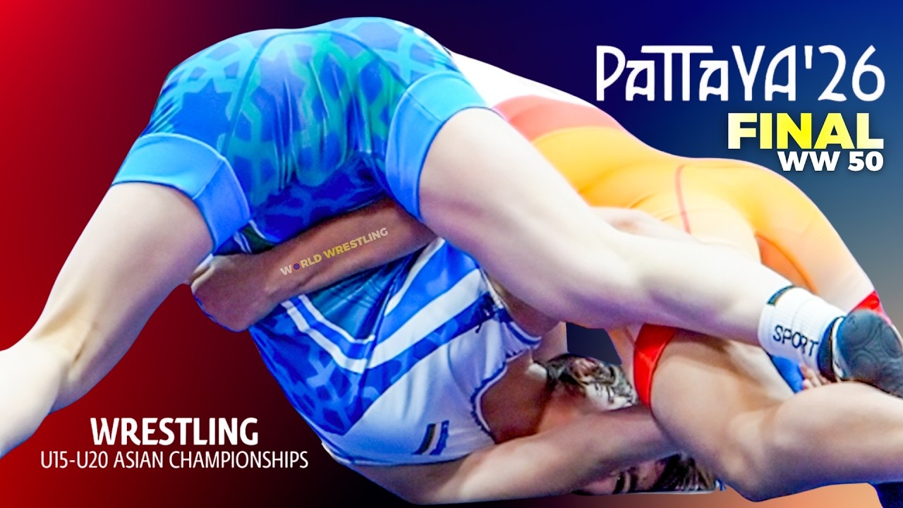 🏅 Parveen PARVEEN 🇮🇳 vs 🇺🇿 Shokhista SHONAZAROVA | WW 50 Kg. U20 Asian Wrestling Championships 2026 background