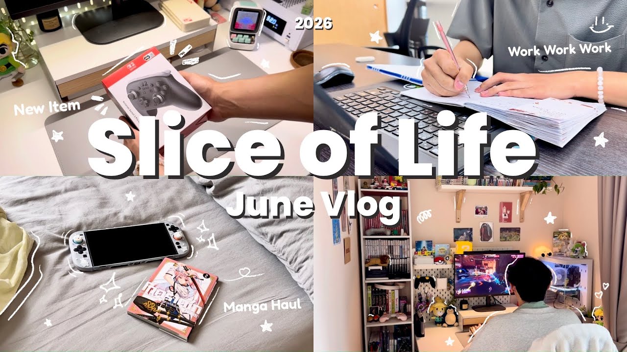 Slice of Life 🌿 | ชีวิตธรรมดาของพนักงานออฟฟิศ ที่ชอบเล่นเกม อ่านมังงะ & ใช้เวลาทำสิ่งที่รัก 🎮📚 background