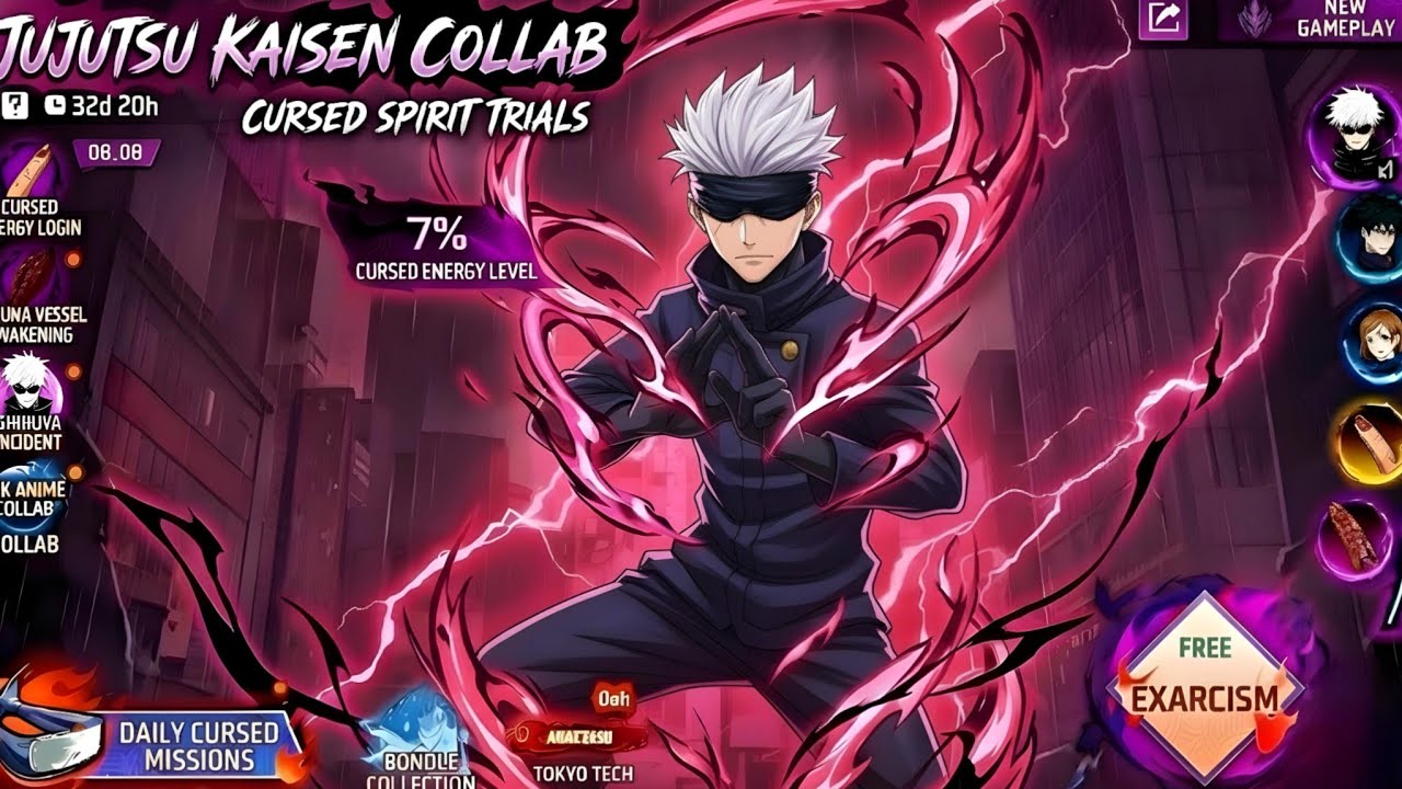 Jujutsu Kaisen Bundle Review 2026 💥🤯 | jujutsu kaisen event free rewards | ff new event background