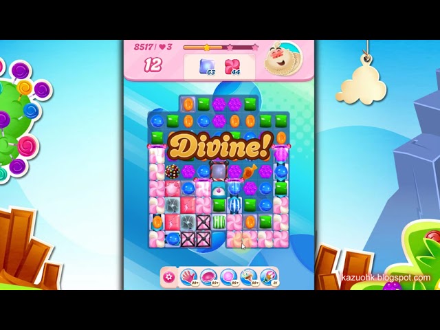 Candy Crush Saga Level 8517 🎁 No boosters ✔ Walkthrough Gameplay background
