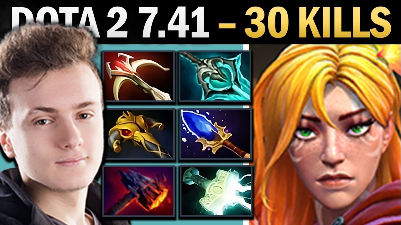 Windranger Dota 2 7.41 with 30 Kills and Disperser - Dota 2 Gameplay background