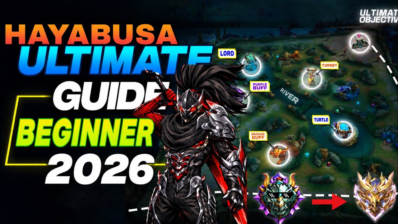 Hayabusa Ultimate Guide 2026 🔥 Beginner to Pro! Best Rotation, Combo & Build | MLBB background