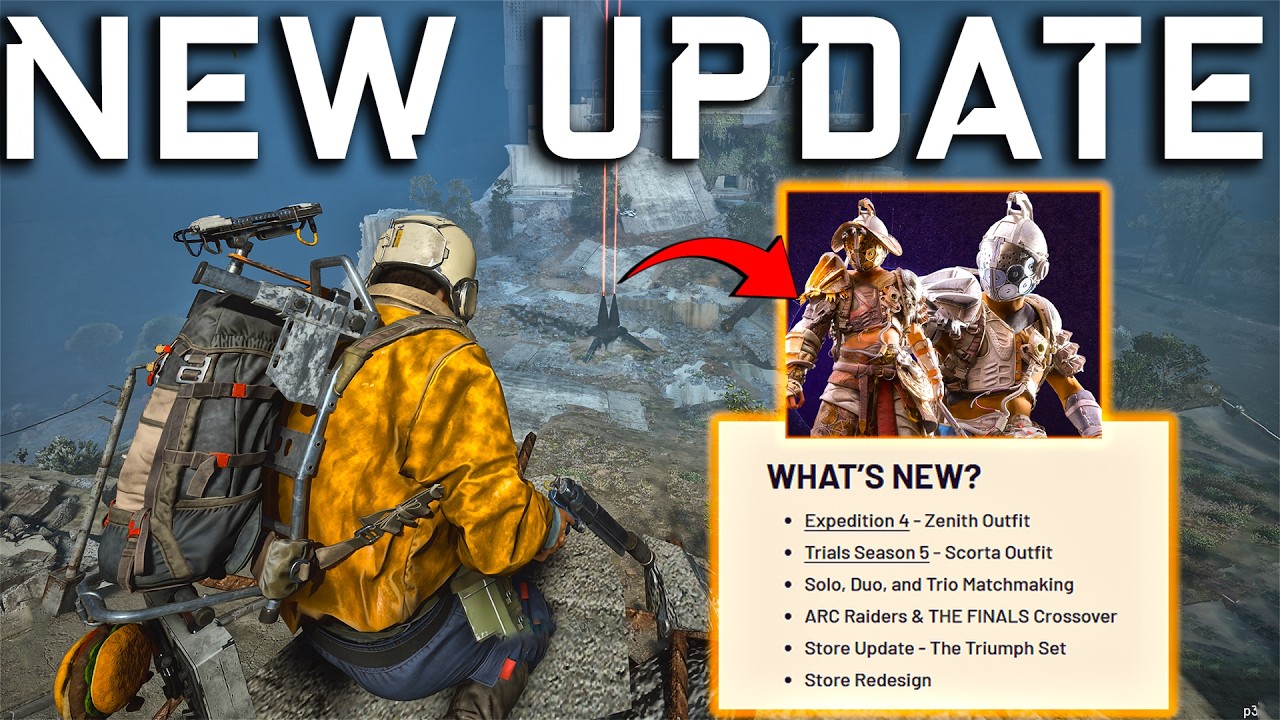 New ARC Raiders Update - New Matchmaking, ARC Changes, New Skins And More background