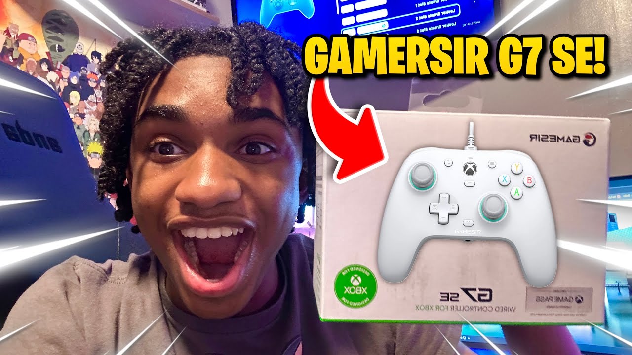 GameSir G7 SE UNBOXING + Fortnite Gameplay! background