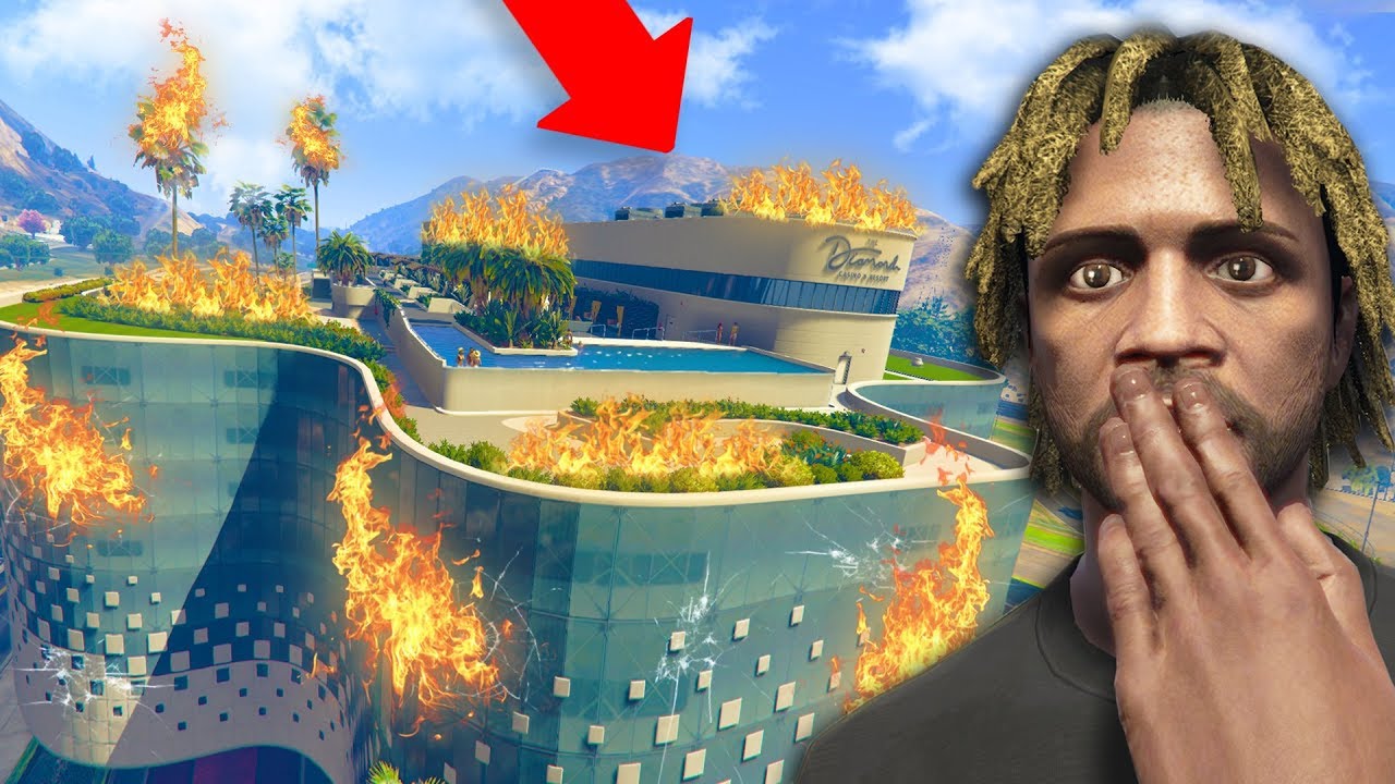WE ACCIDENTALLY LIT THE CASINO ON FIRE! | GTA 5 THUG #283 background