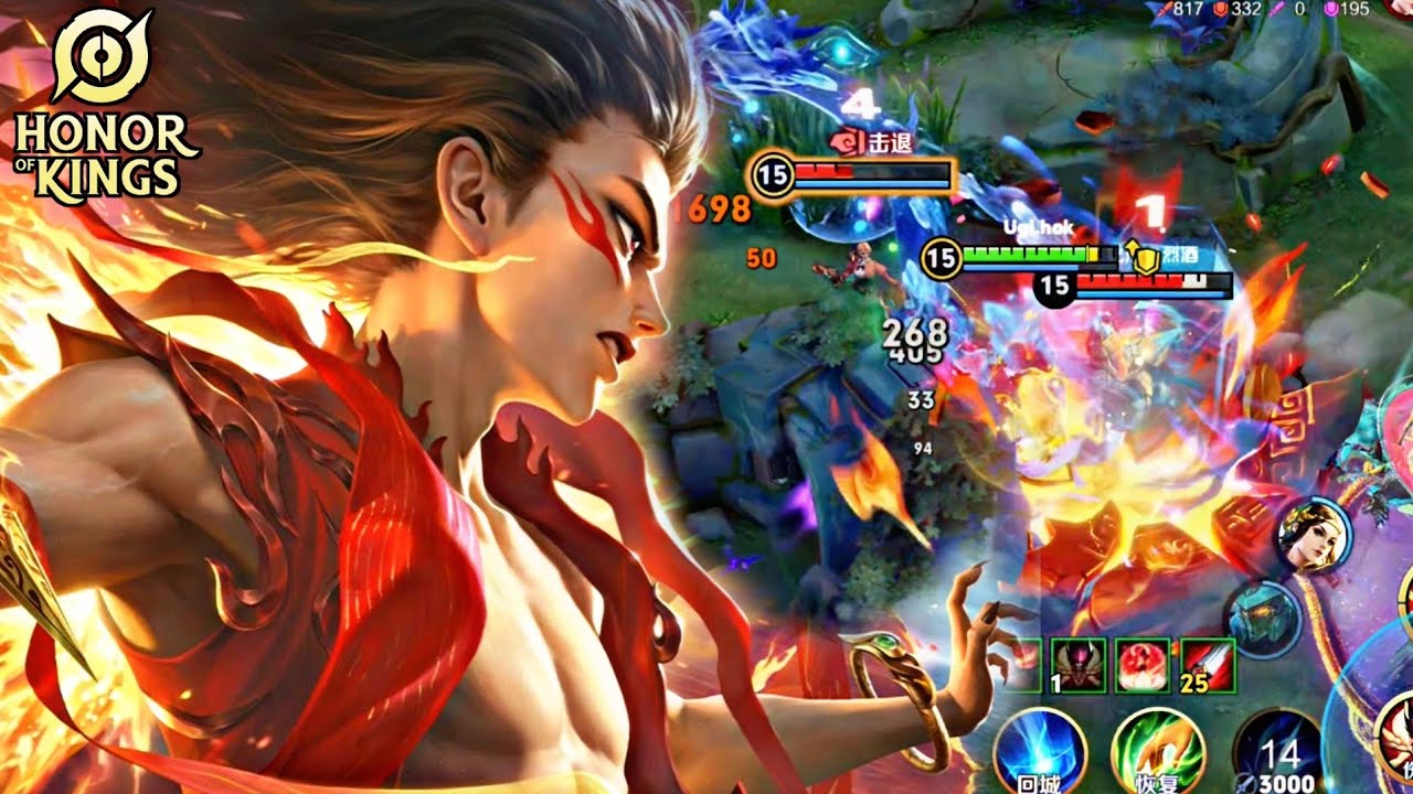 HOK : NEZHA GAMEPLAY | HARD GAME - HONOR OF KINGS background