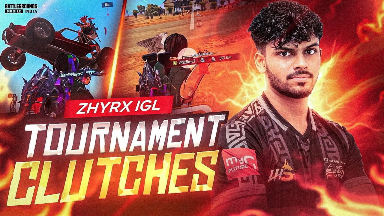 ZHYRX IGL TOURNAMENT CLUTCHES & FRAGS 🔥 | #BGMI background