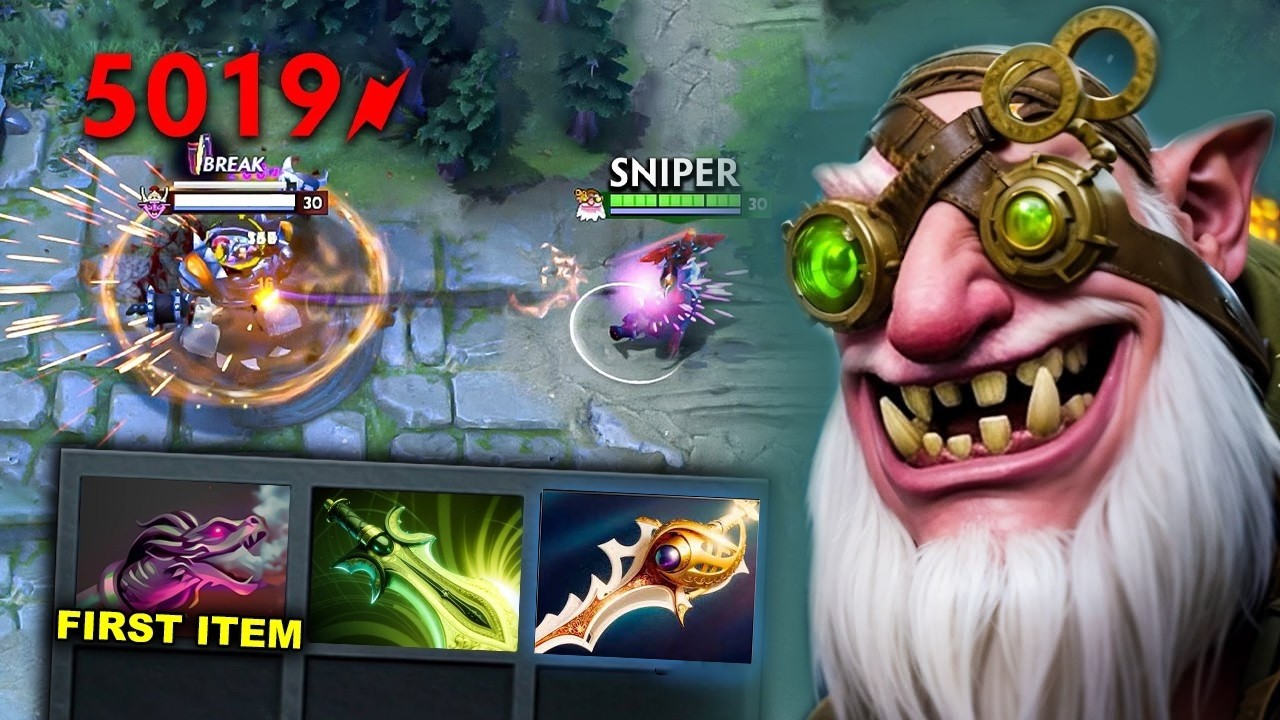 Sniper Max Attack Speed🔥🔥🔥30Kills Hard Carry Dota 2🔥🔥🔥 background