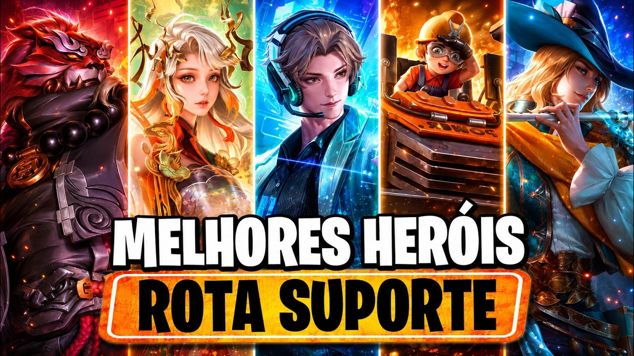 TIER LIST DOS MELHORES HERÓIS SUPORTES NO HONOR OF KINGS | JULHO 2026 background