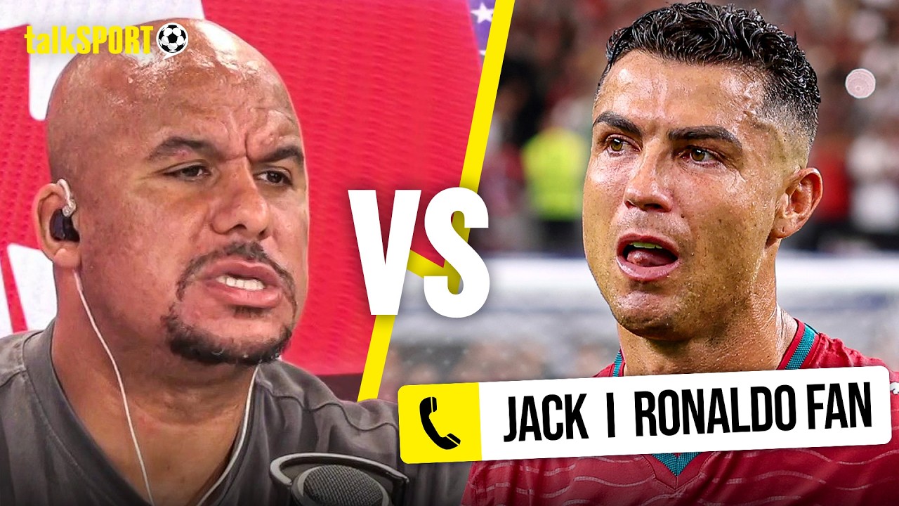 "BANG OUT OF ORDER!" Caller ANGRILY CONFRONTS Agbonlahor over his CRITICISM of Cristiano Ronaldo! background