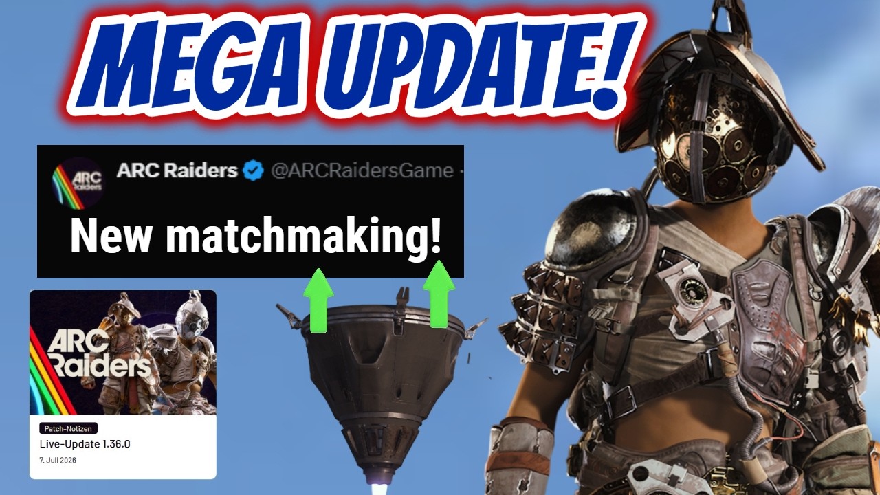 ARC Raiders MEGA wichtiges Matchmaking-Update, Turbinen-Buff & mehr! background