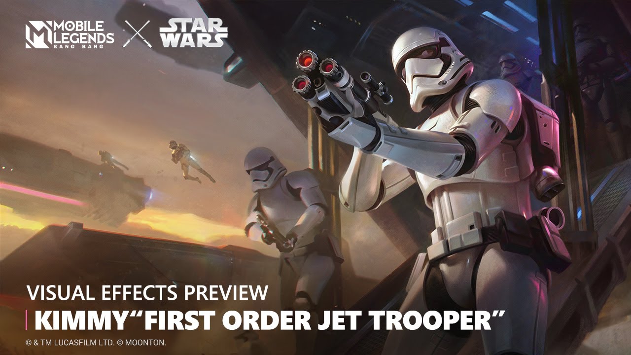 Kimmy "First Order Jet Trooper" | MLBB X STAR WARS Skins | Mobile Legends: Bang Bang backdrop
