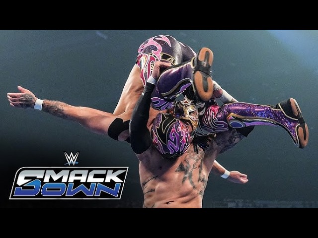 Rey Fenix retains against El Hijo del vikingo SmackDown highlights background