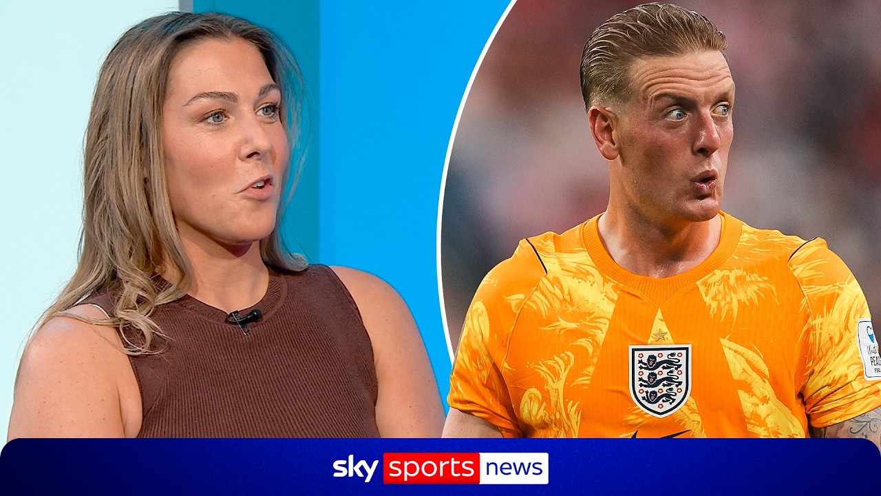 Mary Earps breaks down Jordan Pickford's best attributes background