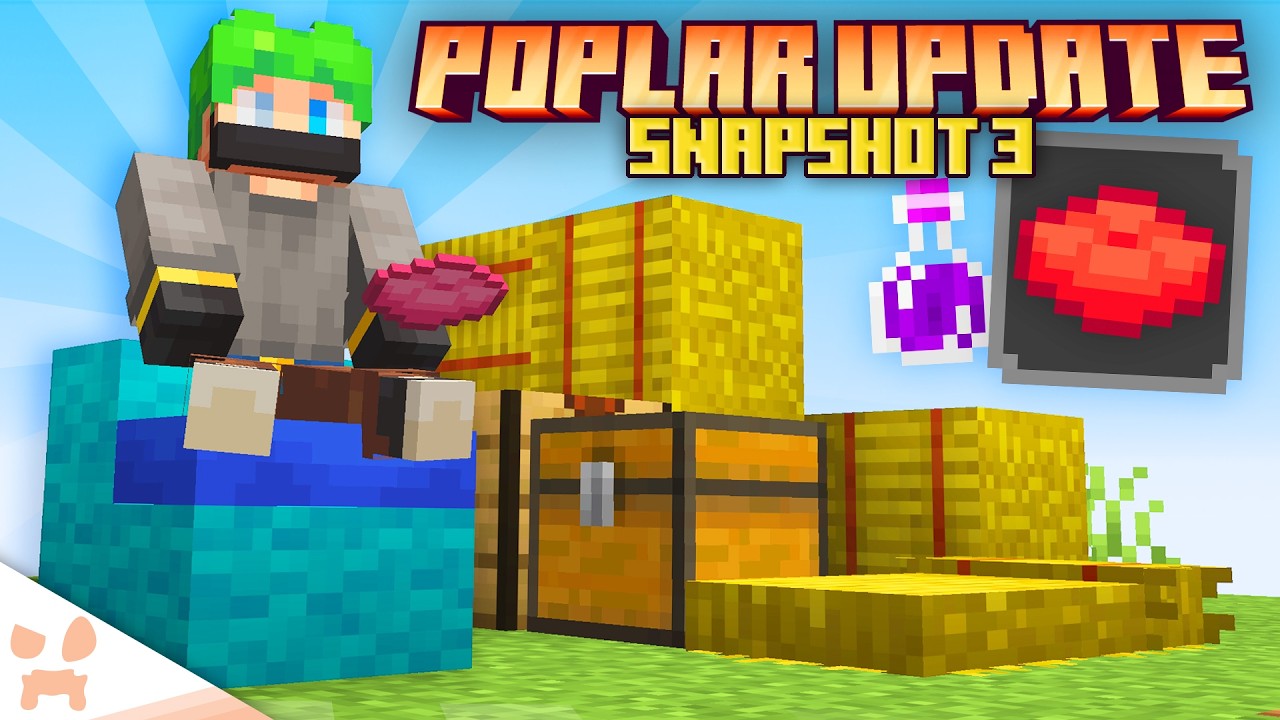 CHAIRS + STRAW BEDS WERE JUST ADDED TO MINECRAFT... | 26.3 Snapshot 3 background