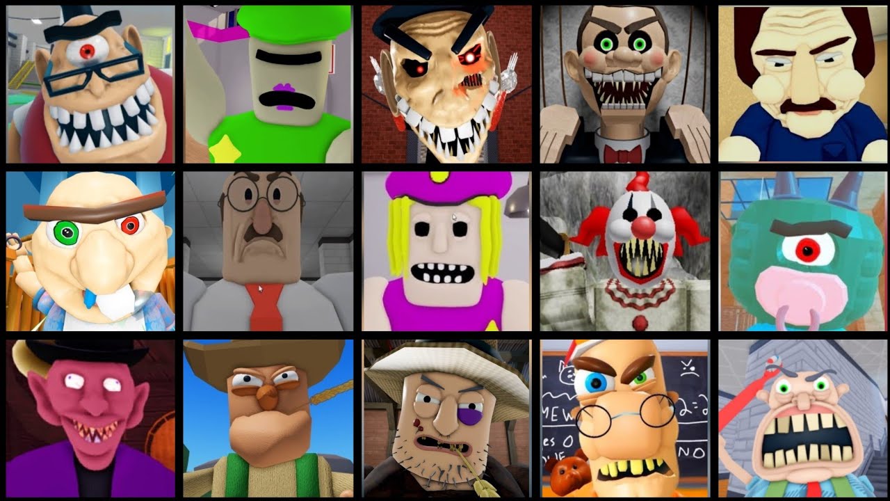 BUFF FAMİLY,SIR SCARY,MR FUNNY,BEN'S HIDEOUT,BABY BOBBY,ESCAPE MR RANDY'S FARM ROBLOX JUMPSCARES background