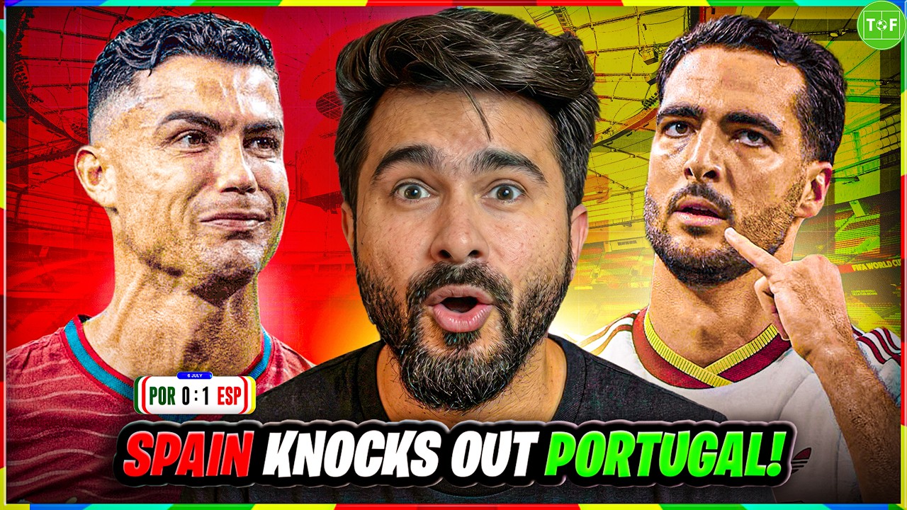 CRISTIANO & PORTUGAL KNOCKED OUT OF WORLD CUP 2026 BY SPAIN!! background
