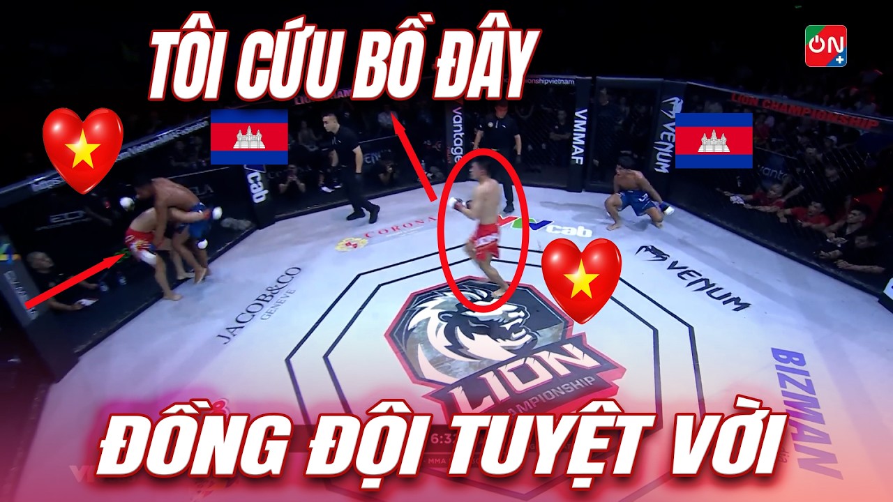 Thấy đồng đội gặp nguy,võ sĩ Việt chạy tới cứu và tạo ra CUỘC LỘI NGƯỢC DÒNG tuyệt vời background