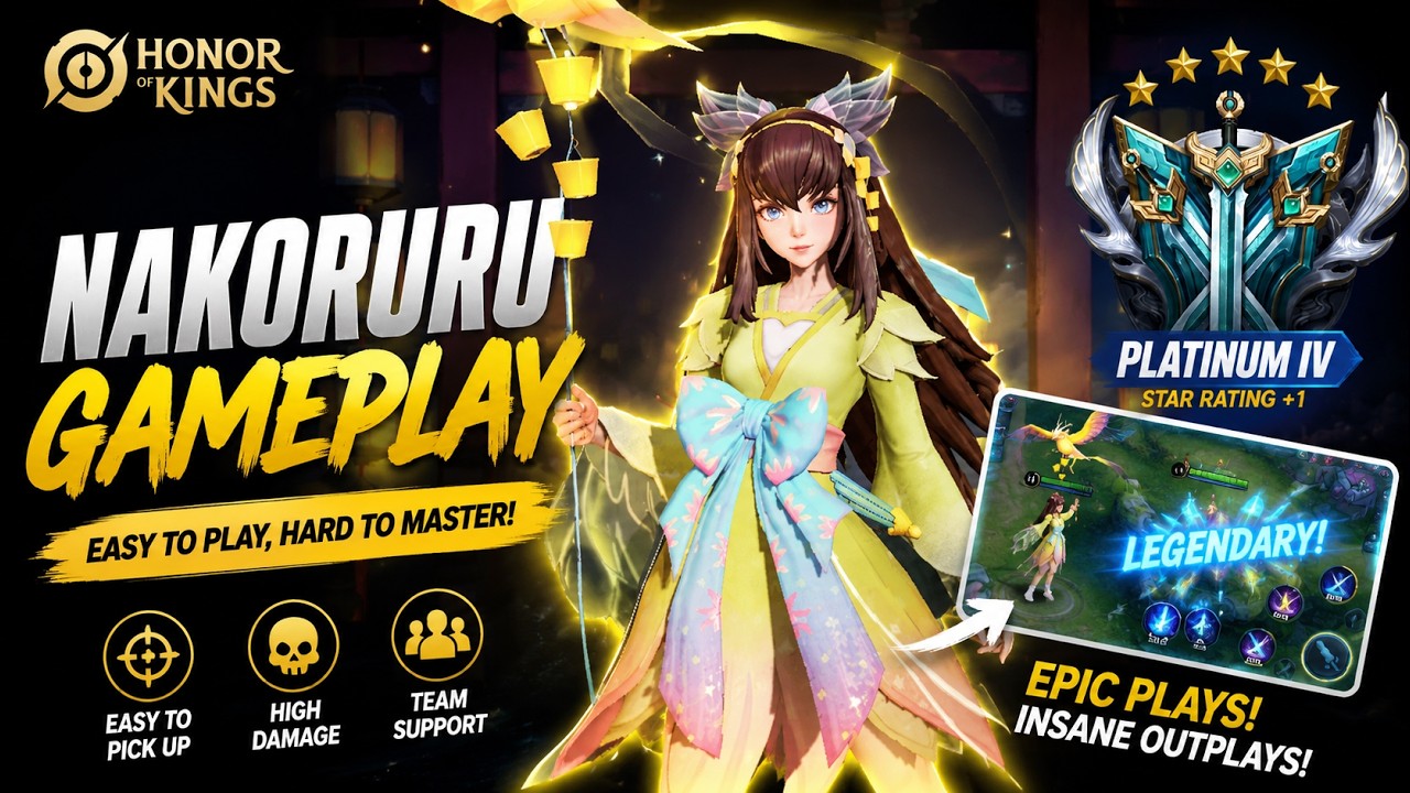 NAKORURU Is INSANELY OP! π₯ Platinum Rank Gameplay | Honor of Kings background