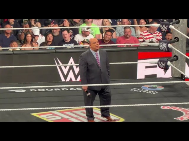Paul Heyman sends warning to Oba Femi - WWE Raw 7/6/2026 background