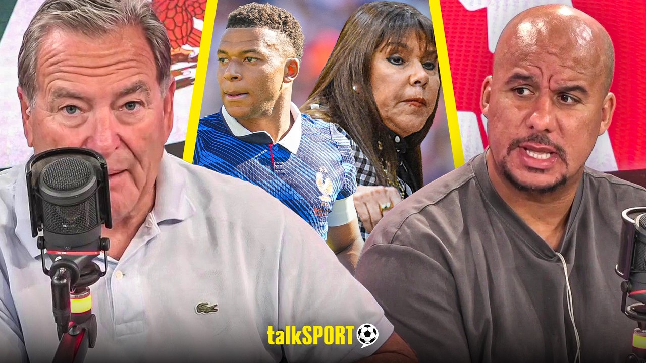 talkSPORT react to Kylian Mbappe's RESPONSE to Paraguay politician's racist remarks background
