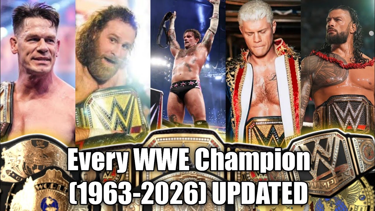 Every WWE Champion(1963-2026) UPDATED background