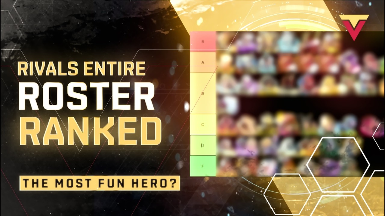 COMPLETE Rivals Hero Tierlist - Ranking the FULL ROSTER from Most Fun to Least Fun background