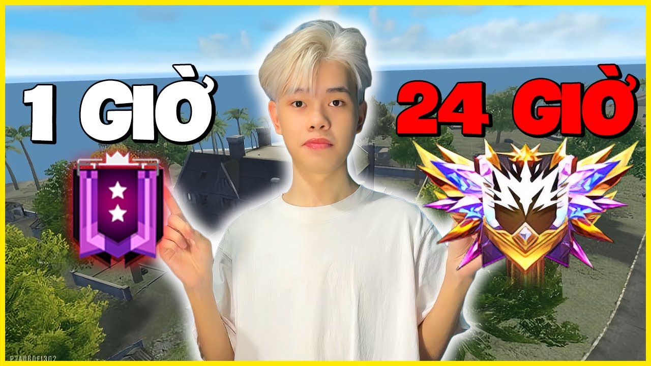 24 Giờ Leo Thách Đấu Sinh Tồn Trong Free Fire !? background