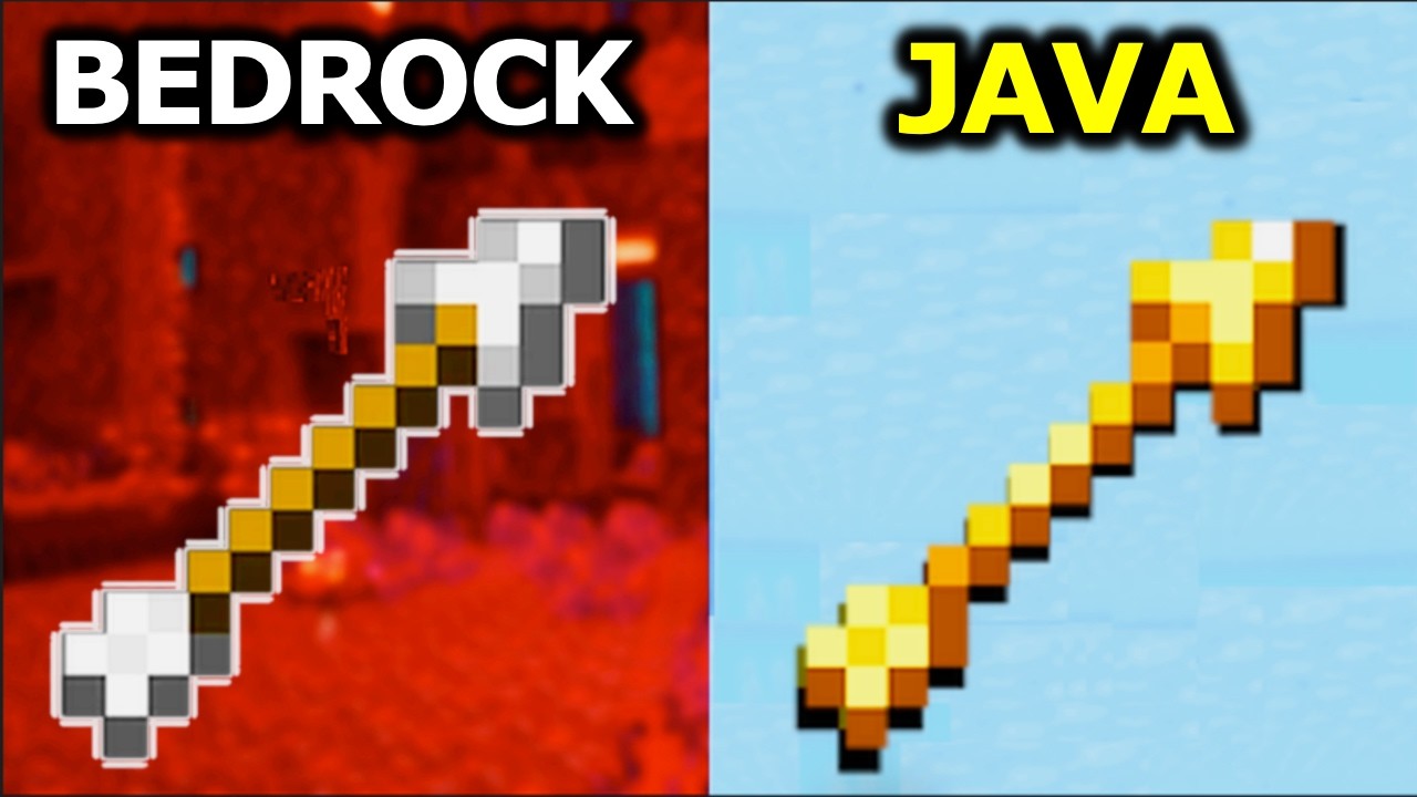 14 GENUINELY USEFUL Minecraft Java vs Bedrock Differences background