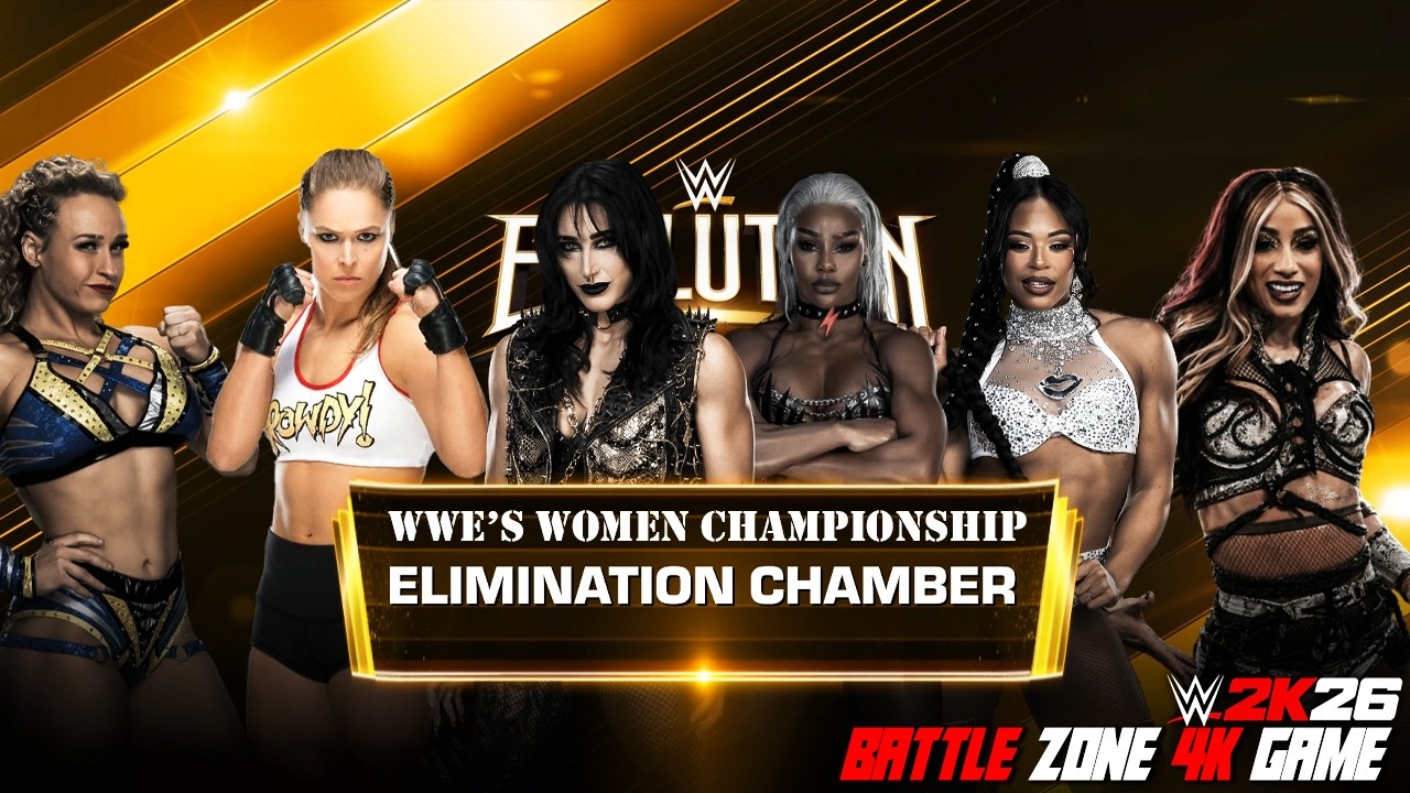Rhea Ripley vs Jade Cargill vs Bianca Belair vs Ronda Rousey vs Sasha Banks vs Jordynne Grace background