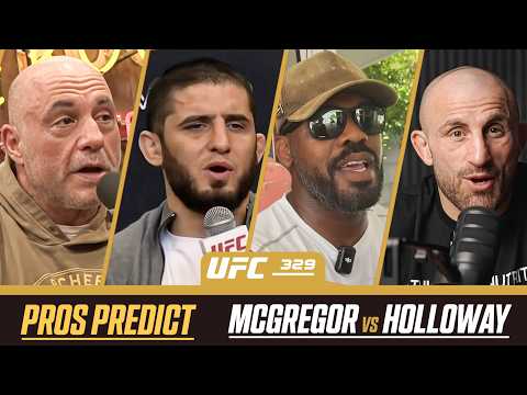 MMA Experts BOLD PREDICTIONS for Conor McGregor vs Max Holloway 2 | UFC 329 background