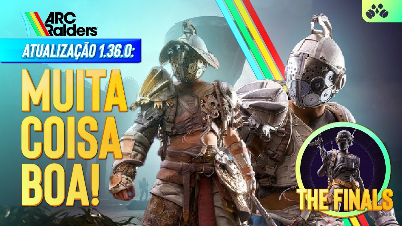 ARC RAIDERS 1.36.0 CHEGOU! NOVO MATCHMAKING, LOOT MUITO MELHOR, CROSSOVER THE FINALS e ANTI-CHEAT! background