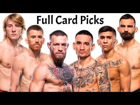 My Full Card Predictions & Breakdown For UFC 329 background
