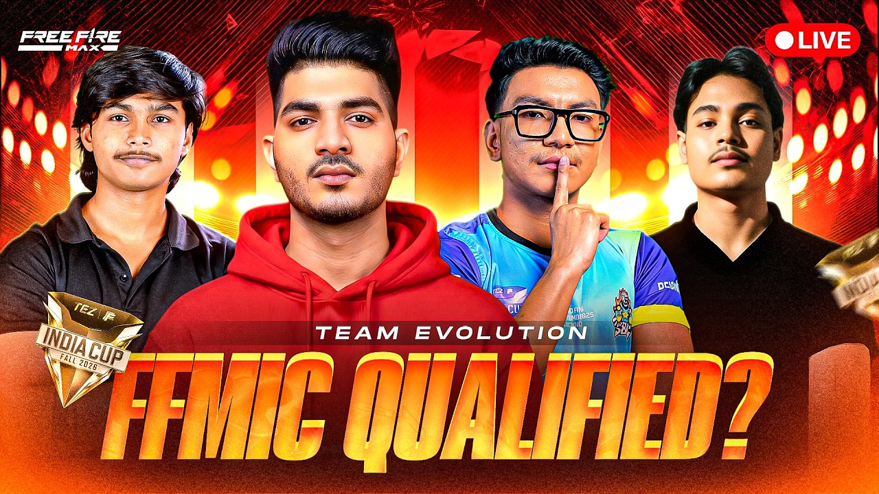 FINALLY QUALIFIED FOR FFMIC FALL 2026 | TOURNAMENT LIVE #freefire #iconic #teamelite background