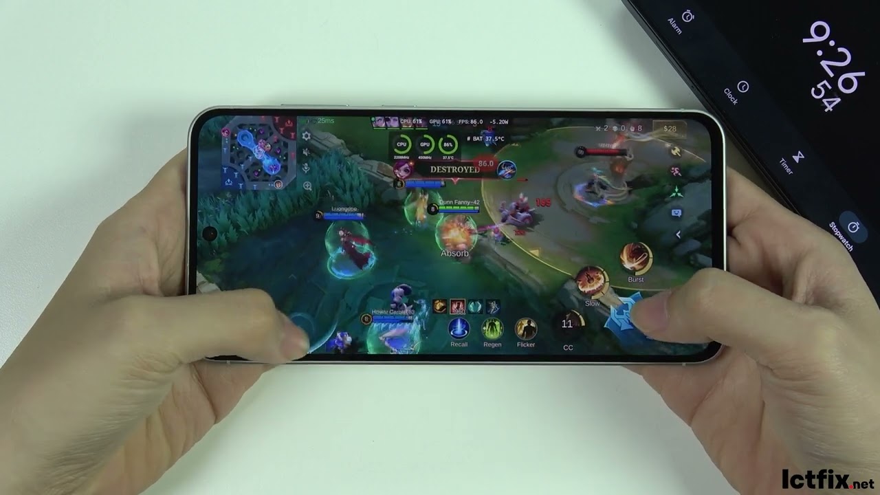 Samsung Galaxy A56 Mobile Legends Gaming test MLBB | Exynos 1580, 120Hz Display background