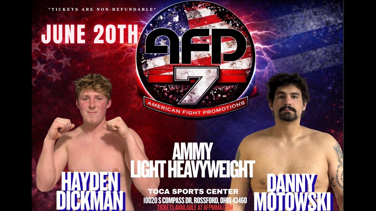 Hayden Dickman vs. Danny Motowski - AFP 7 background