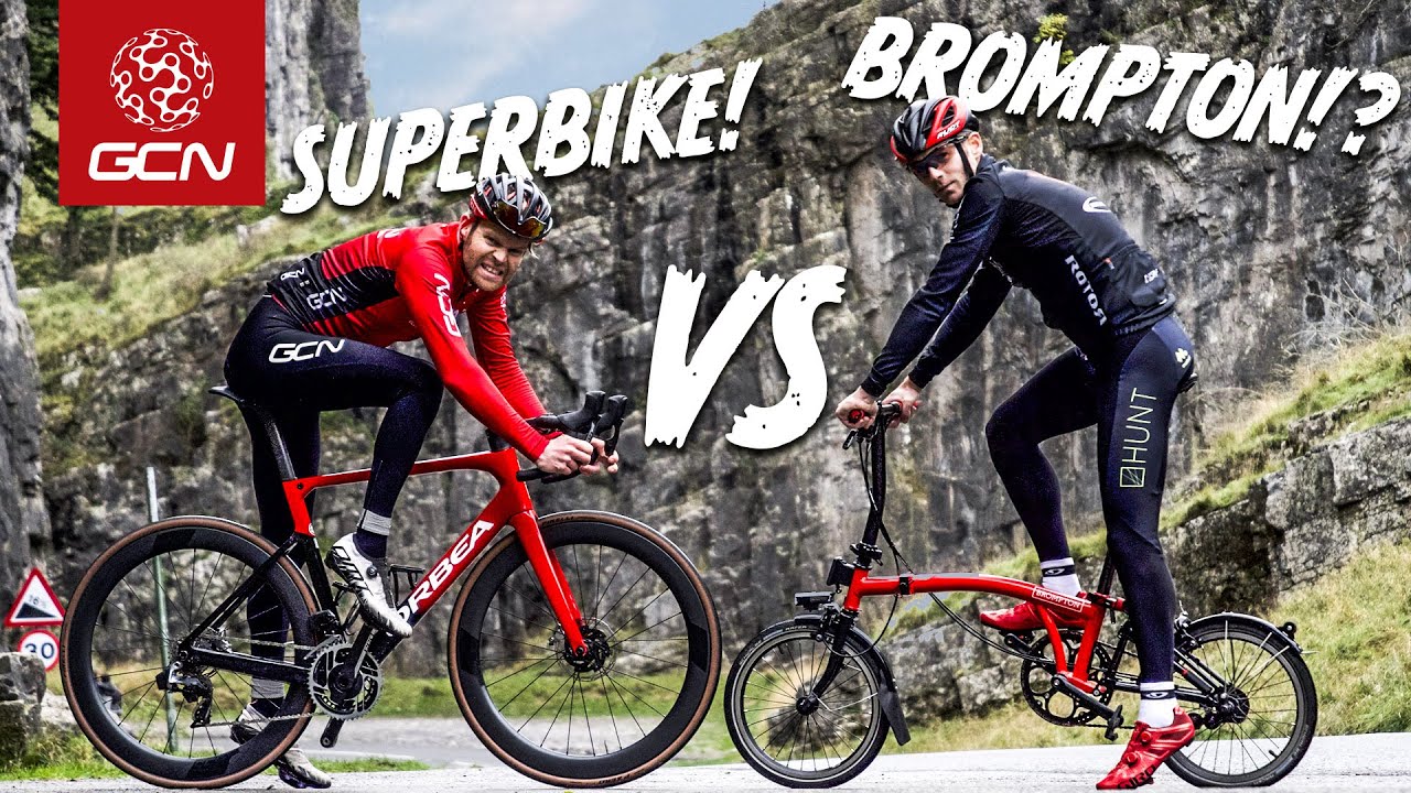 Can A Folding Bike Climb? Superbike Vs Brompton Challenge! background