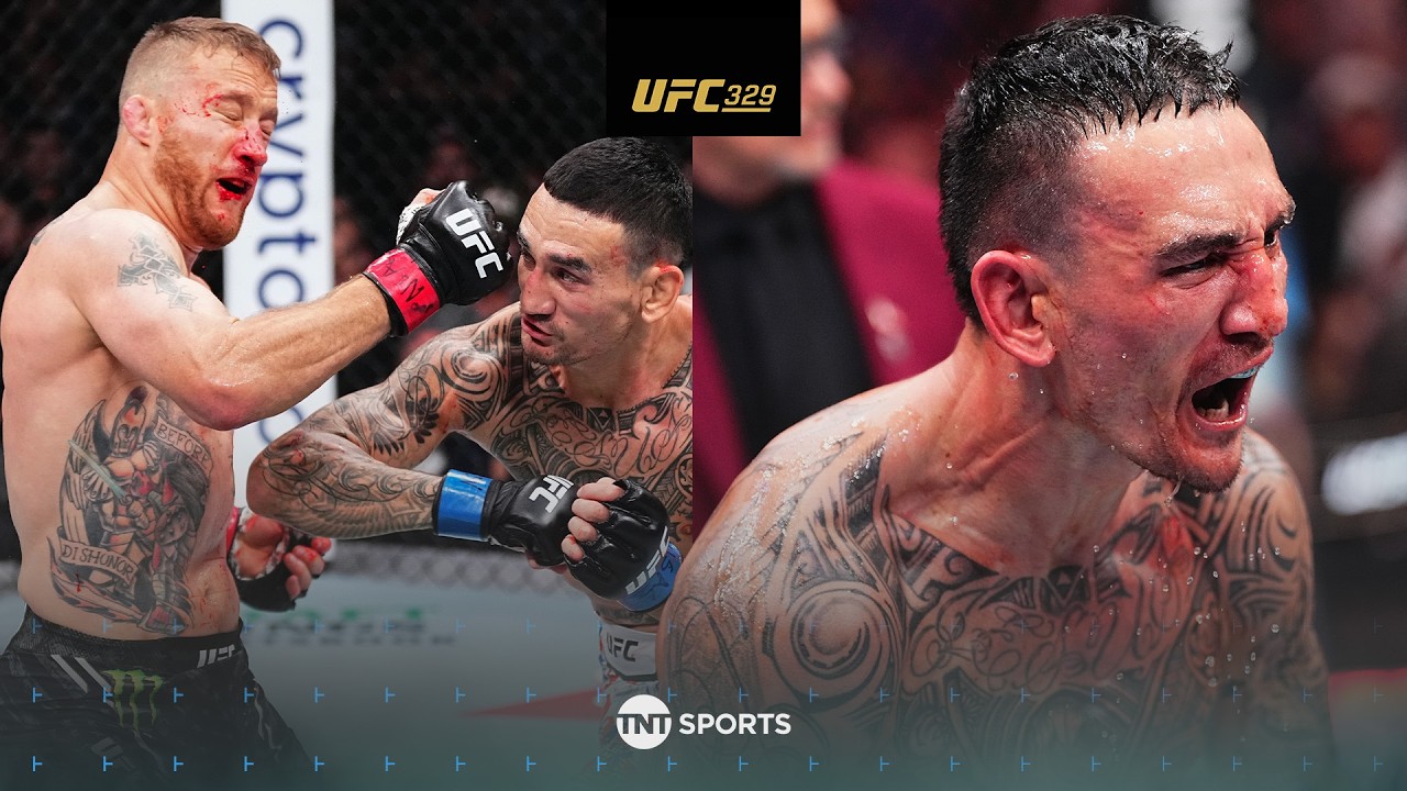 💥💣 GOAT KNOCKOUT! Justin Gaethje vs. Max Holloway #UFC300 Fight Highlights backdrop