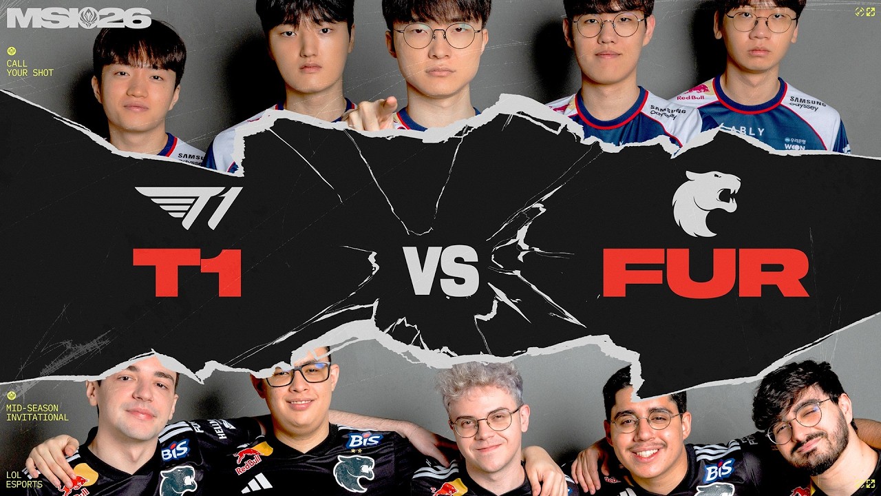 T1 vs FUR | MSI 2026 | Bracket Stage | Game 01 | T1 vs Furia background