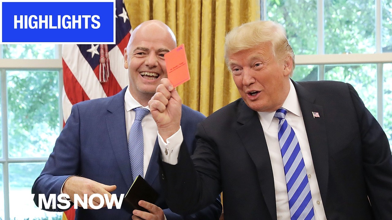 RED CARD: Trump faces backlash after calling FIFA president | MS NOW Highlights background