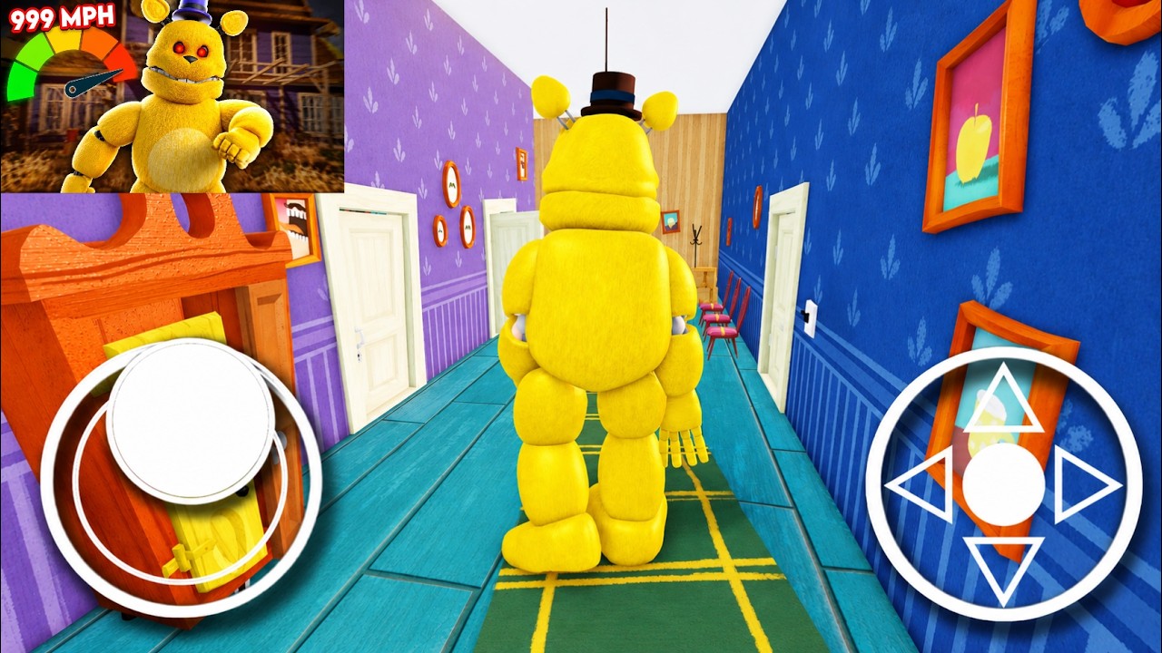 What If I BECOME a FREDBEAR | Hello Neighbor ACT 3 - Roblox background
