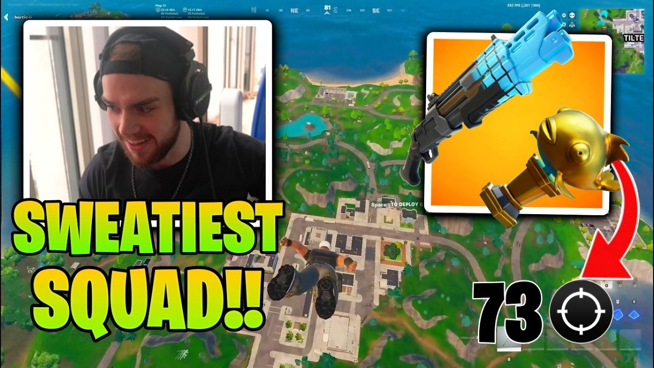 Mongraal Goes CRAZY with the SWEATIEST Squad 73 Kills at Tilted Towers! Reload Ranked background