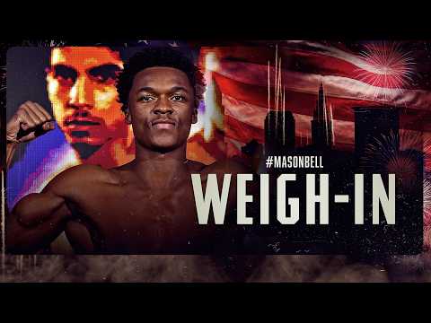 Abdullah Mason vs Albert Bell | LIVE WEIGH-IN background