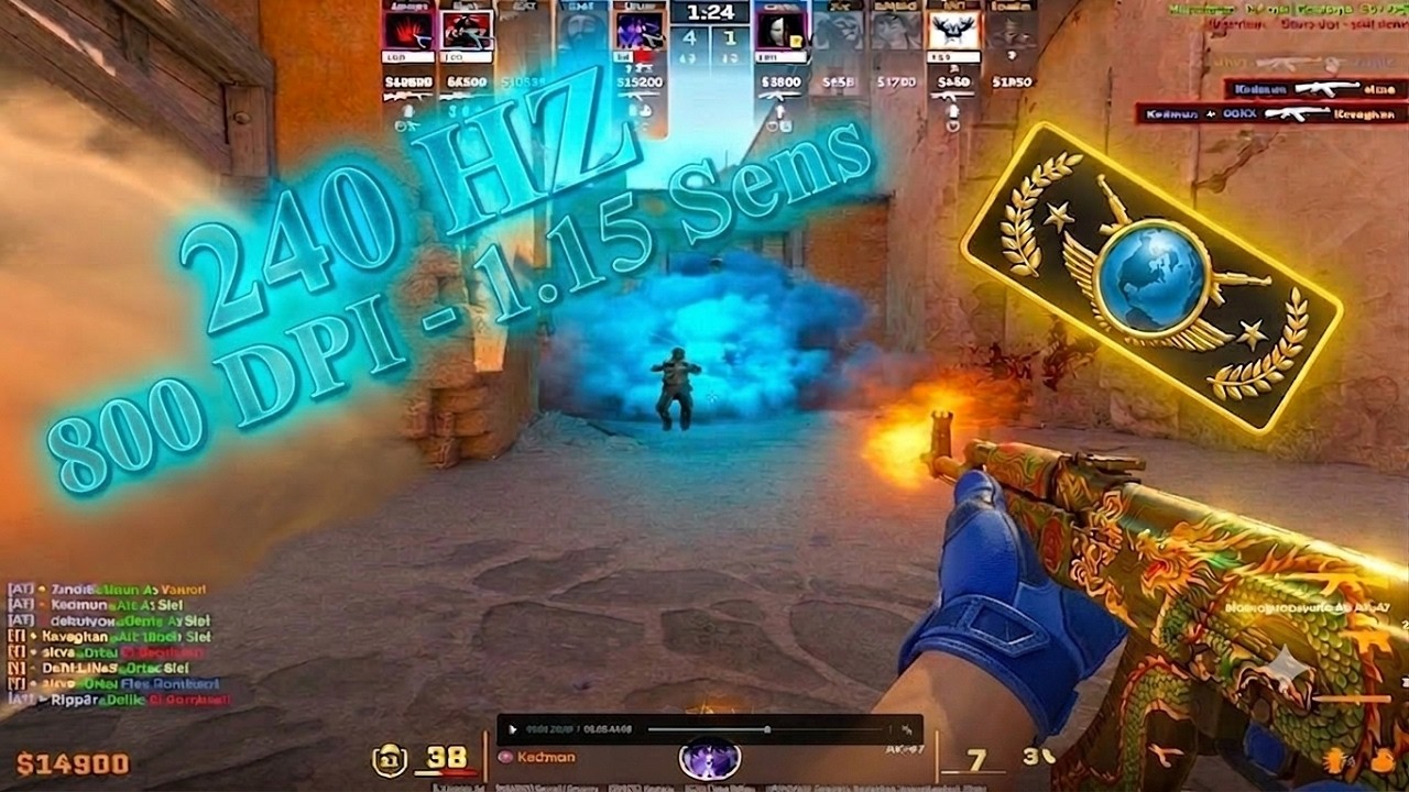240Hz 800DPI 1.15 / The GLOBAL Highlights 10 - COUNTER STRIKE 2 #cs2 background