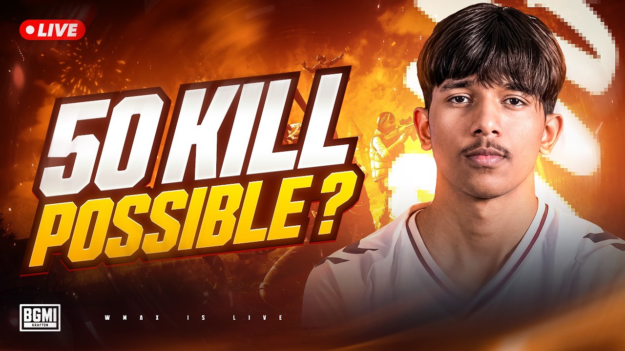 GETTING SO CLOSE ! | HIGH KILL GAMEPLAY | WMAX BGMI LIVE 🔴 background